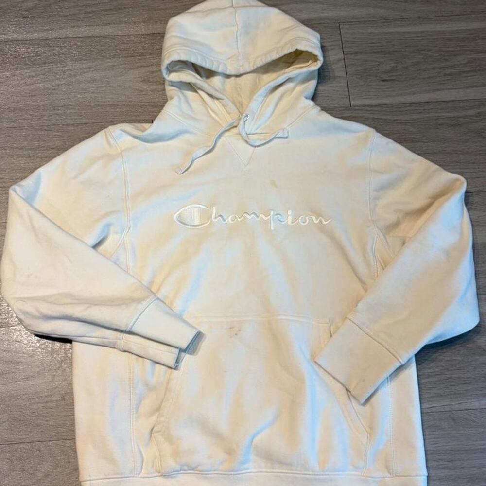 Champion cream tonal embroidered logo